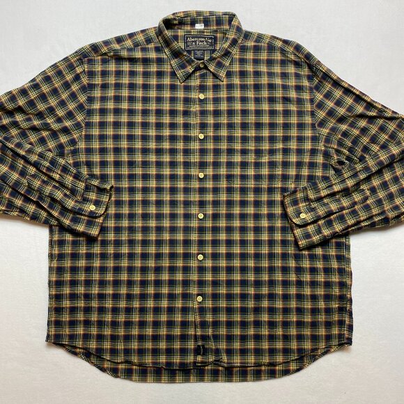 Abercrombie & Fitch Reliable Outdoor Goods Shirt Men's 2XL Plaid Button Up - Picture 1 of 10
